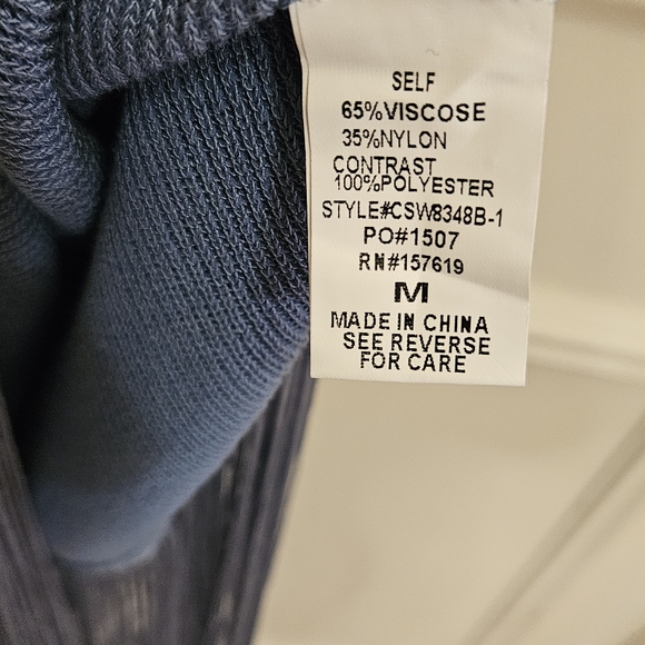 Cloud Ten Blue Sleeveless Knit High Neck Festival Dress with Fringe,Medium, NWT - Picture 14 of 16